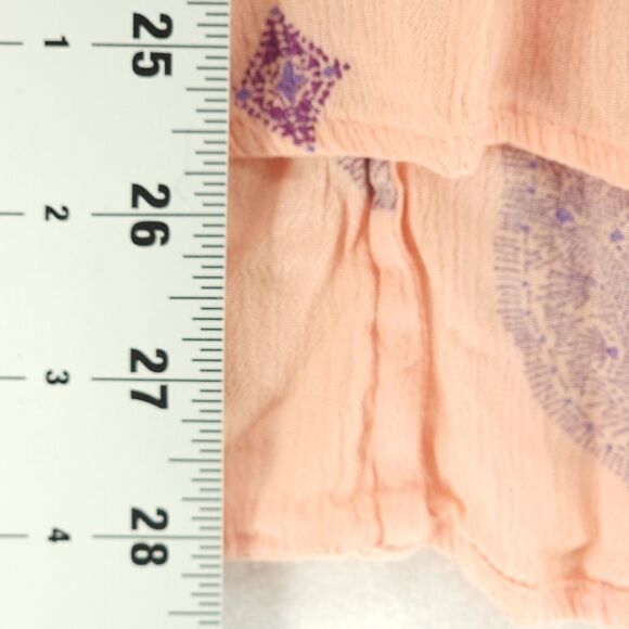 Free People Small Peach Sleeveless Swing Tunic with Pockets - Picture 6 of 11